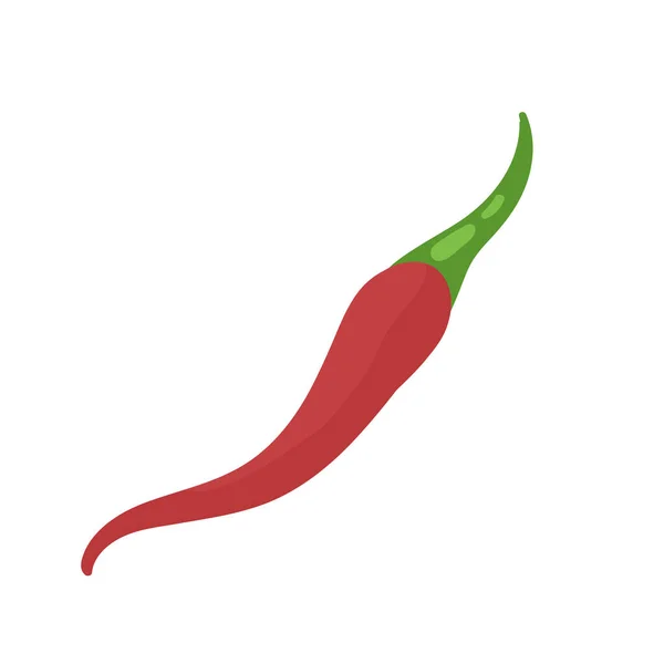 Pimienta de chile, verduras producto de verduras frescas, chile rojo orgánico para recetas de platos picantes — Vector de stock