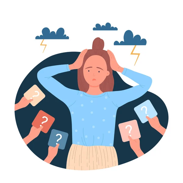 Cartoon confused woman Vector Art Stock Images | Depositphotos Cartoon confused woman Vector Art Stock Images | Depositphotos