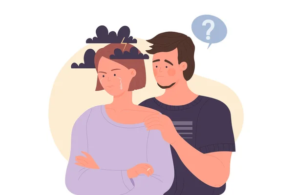 Problemas de relación y dificultades — Vector de stock