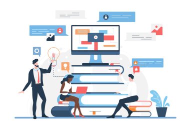 İş için veri optimizasyonu ve çevrimiçi analiz, dijital veritabanları ve sistemler