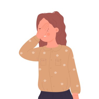 Kızgın kız ve genç vektör çizimi izole edildi