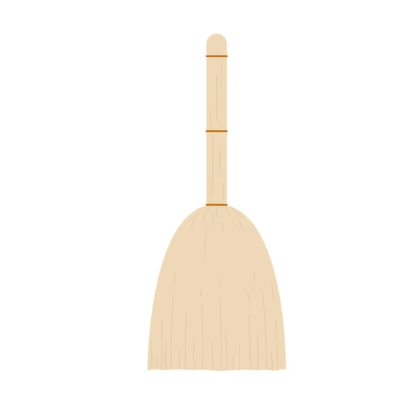 Housekeeping sweeping broom — ストックベクタ