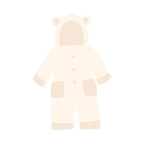 Soft newborn baby snowsuit — Stockvektor