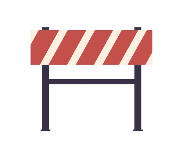 Construction work stop barrier — Stockový vektor