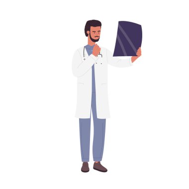 Doktor hasta analizini inceliyor.