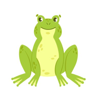 Oturan yeşil kurbağa