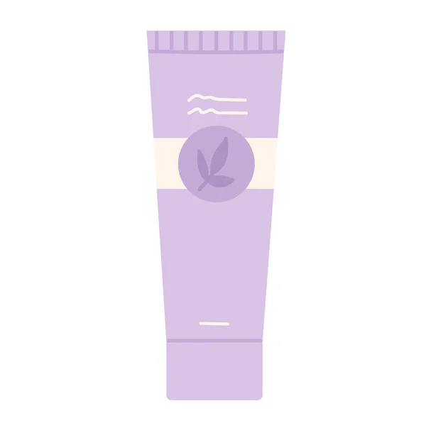 Herbal organic cream tube — Vector de stock