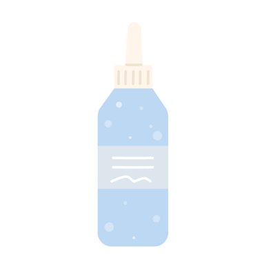 Kozmetik eko serum şişesi. Sıvı tedavi, jel güzellik kavanozu çizimi