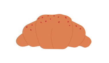 Fırın ürünleri teslimat hizmetleri. Kruvasan ve tatlı tatlılar vektör illüstrasyonu sipariş ediyor