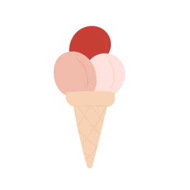 Dondurma teslimat servisi. Tatlı ürünler hızlı nakliye vektörü çizimi