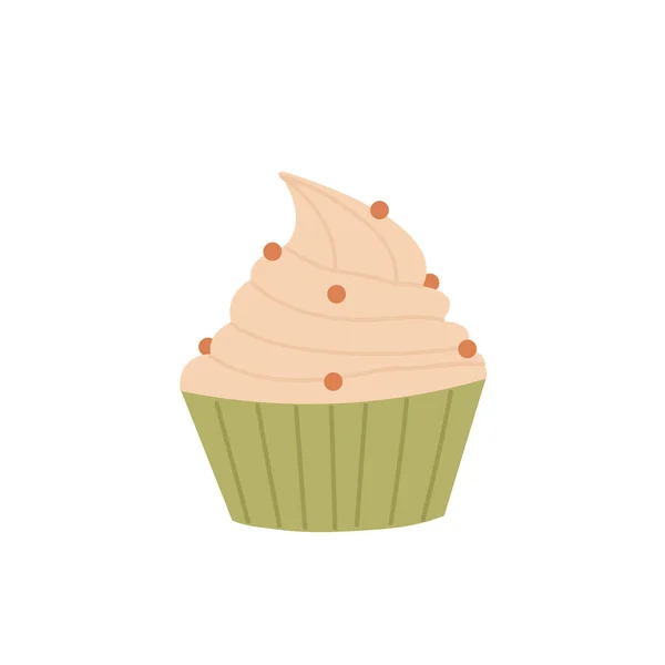 Pastry Cupcakes Delivery Services Desserts Buffet Ordering Shipping Vector Illustration —  Vetores de Stock