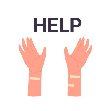 Supporting help for mental disorders. Consultancy for psychiatric problems vector illustration