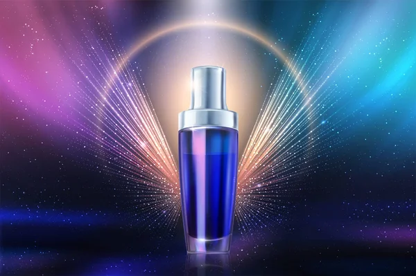 Luxury Cosmetic Bottle Spray Perfume Beauty Skincare Product Vector Illustration — Vetor de Stock