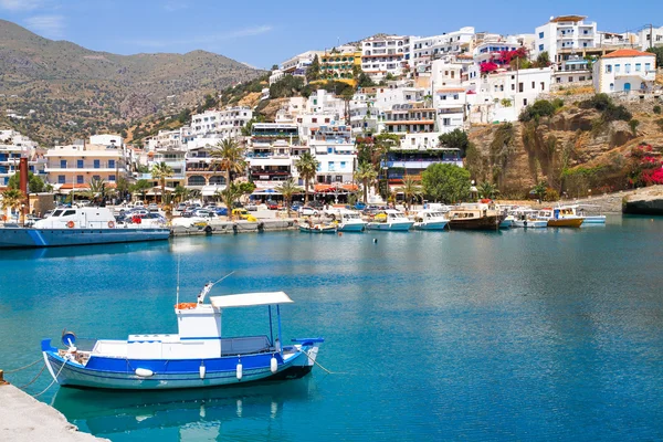 Porto di pesca di Aghia Galini . — Foto Stock