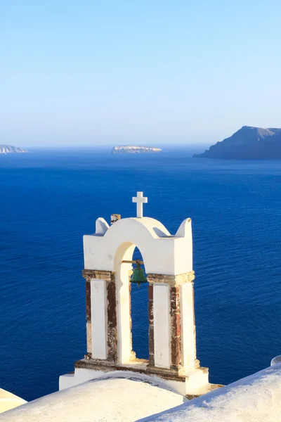 爱琴海海克拉火山岛的圣托里尼岛. — 图库照片