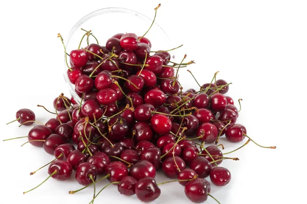 Bowl of fresh ripe cherries — Stock Photo, Image