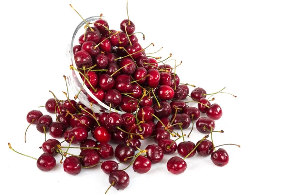 Bowl of fresh ripe cherries — Stock Photo, Image