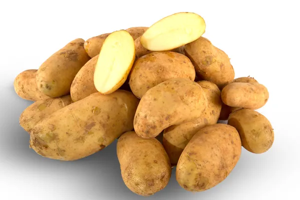 Fresh unwashed potatoes — Stock Photo, Image