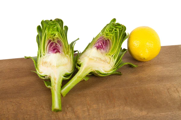 Artichokes on isolated on white background — Stock Photo, Image