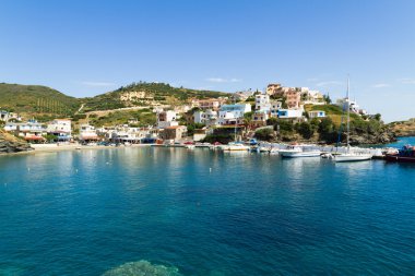bali, Girit görünümünü panoramik manzarası.