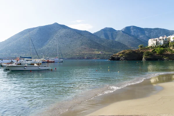 Panoramiczny widok na plażę w bali, Kreta. — Zdjęcie stockowe