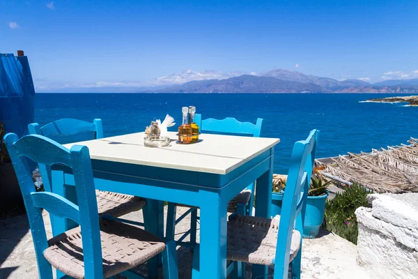 Panoramic skyline view of Matala bay Crete — Stock Photo, Image