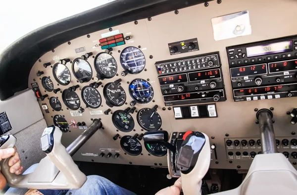 Airplane navigational controls. — Stock Photo, Image