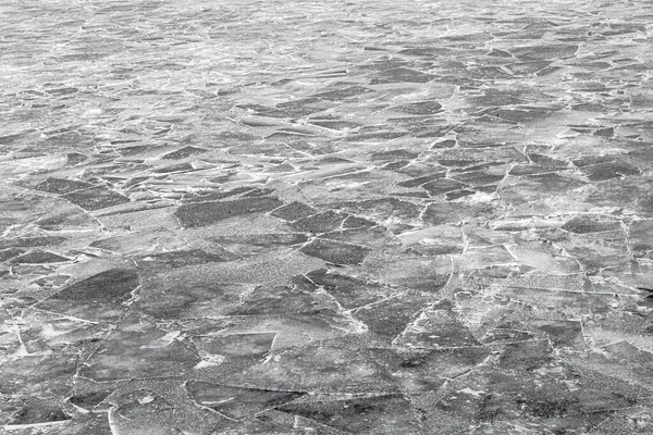 Płytki lodowe tekstury tło na zamarzniętej rzece Spree w Berlinie — Zdjęcie stockowe