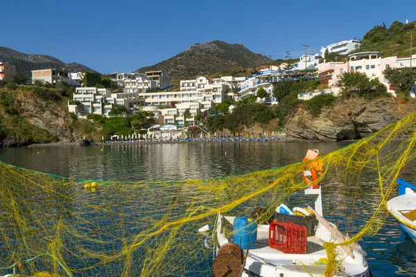 Panoramiczny widok na panoramę miejscowości Bali, Kreta., Grecja — Zdjęcie stockowe