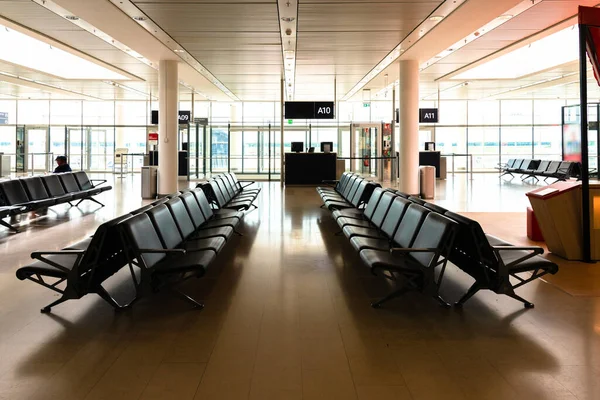 Bremen Germany August 2019 Empty International Airport Departure Terminal Flight — Foto de Stock
