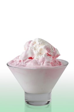 Cam kasede dondurma.