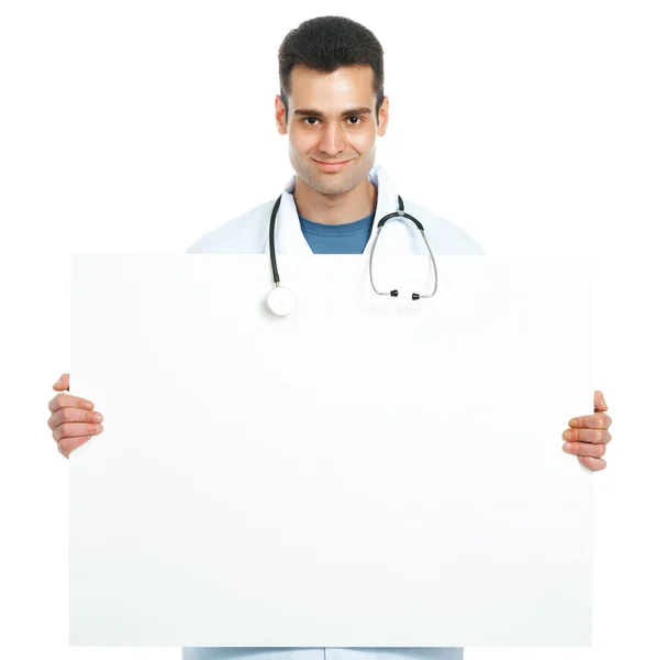 Doctor with a board — Stock Photo, Image