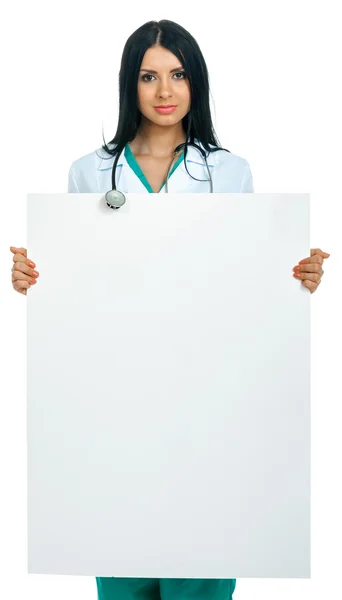 Doctor with a board — Stock Photo, Image