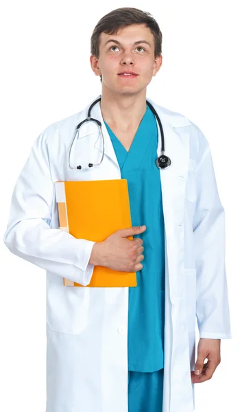 Docteur avec un dossier — Photo