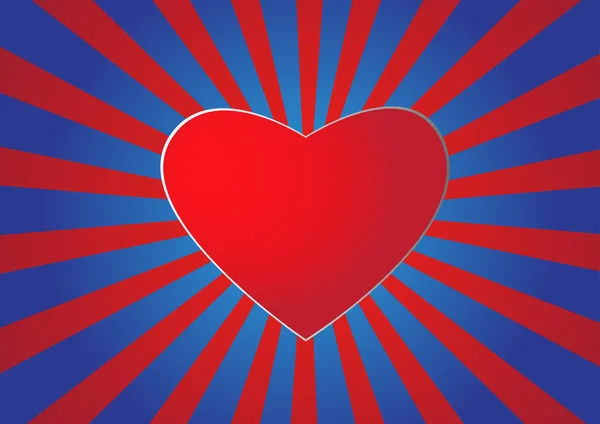 Червоне серце фону — стоковий вектор