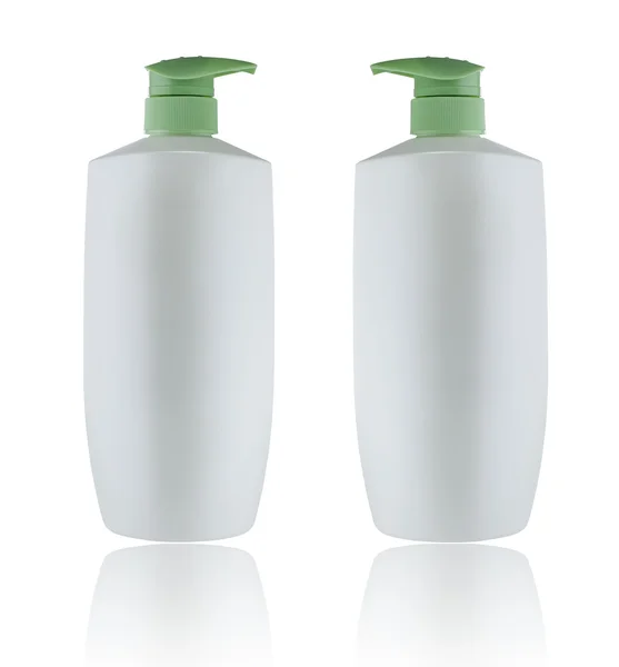 Bouble White Bottles on Whitebackground — Stock Photo, Image