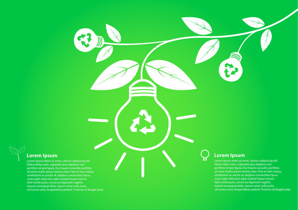 Лампочка дерева сохранить концепцию мира
