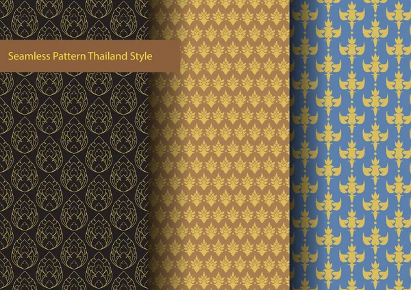 Modèle sans couture Thaïlande Style — Image vectorielle