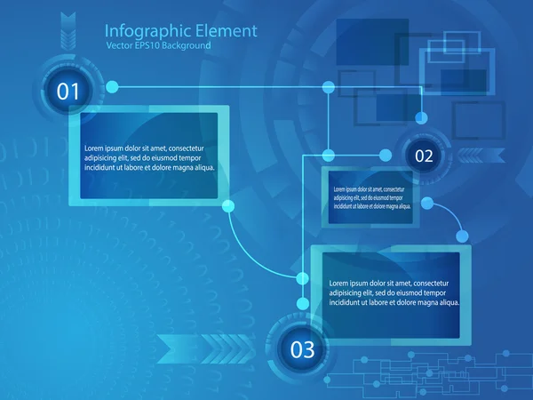 Infographie abstraite Illustration vectorielle de style moderne — Image vectorielle