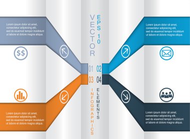 soyut Infographic öğe modern stil vektör