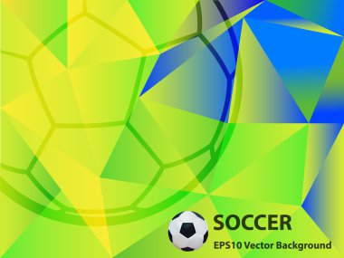 Abstract Soccer Background Vector Illustration clipart