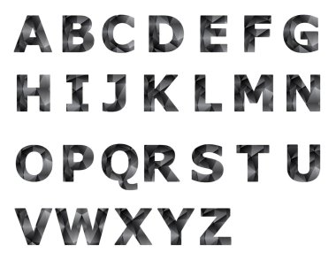 soyut geometrik doku metinle