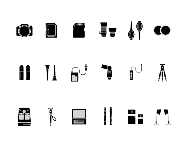 Camera Accessories Icon — Stock Vector