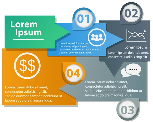 Abstraktní infographic pozadí — Stockový vektor