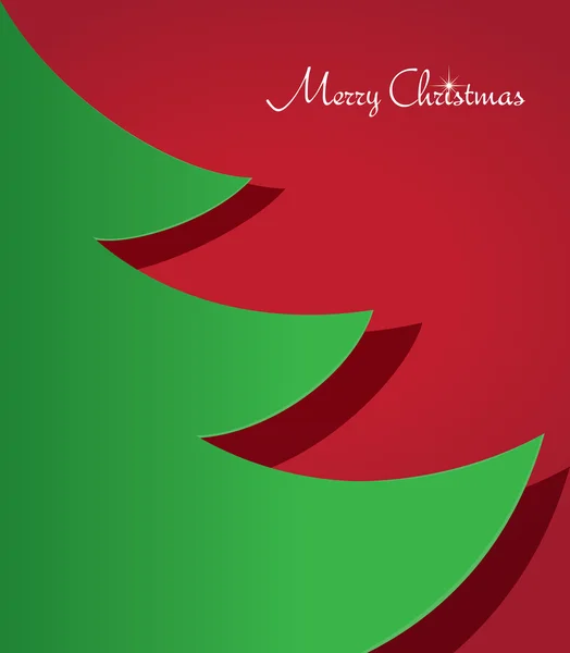 Elegante illustrazione vettoriale dell'albero di Natale di carta di festa Vettoriali Stock Royalty Free
