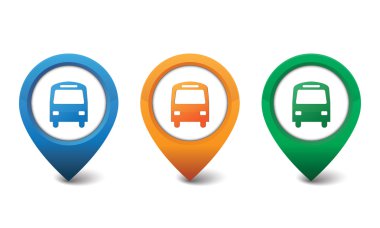 bus simgesi vektör illüstrasyonu