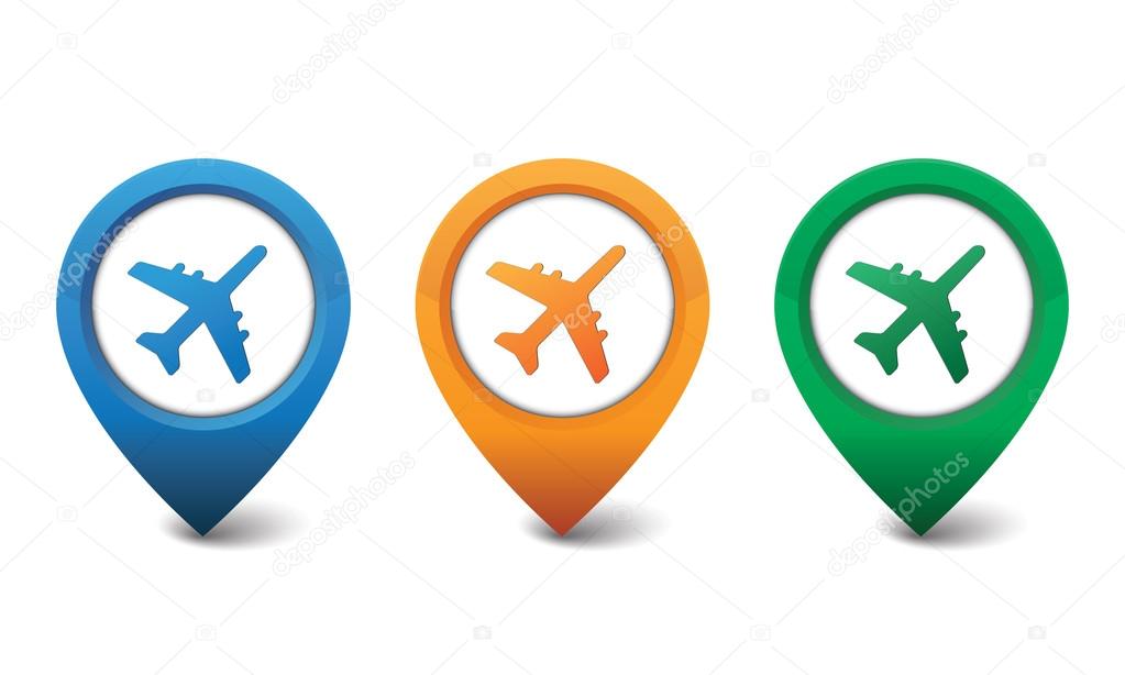 Airplane icon vector illustration