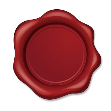 metin alanı olan boş vektör mum mühür