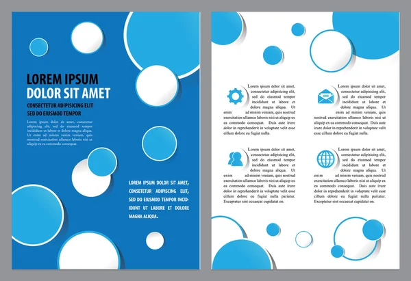 Brochure lay-out ontwerpsjabloon — Stockvector