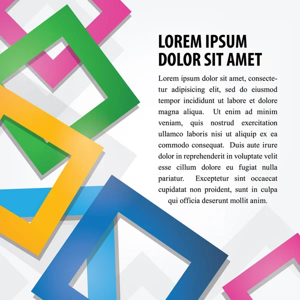 Farverige abstrakt firkantet baggrund – Stock-vektor
